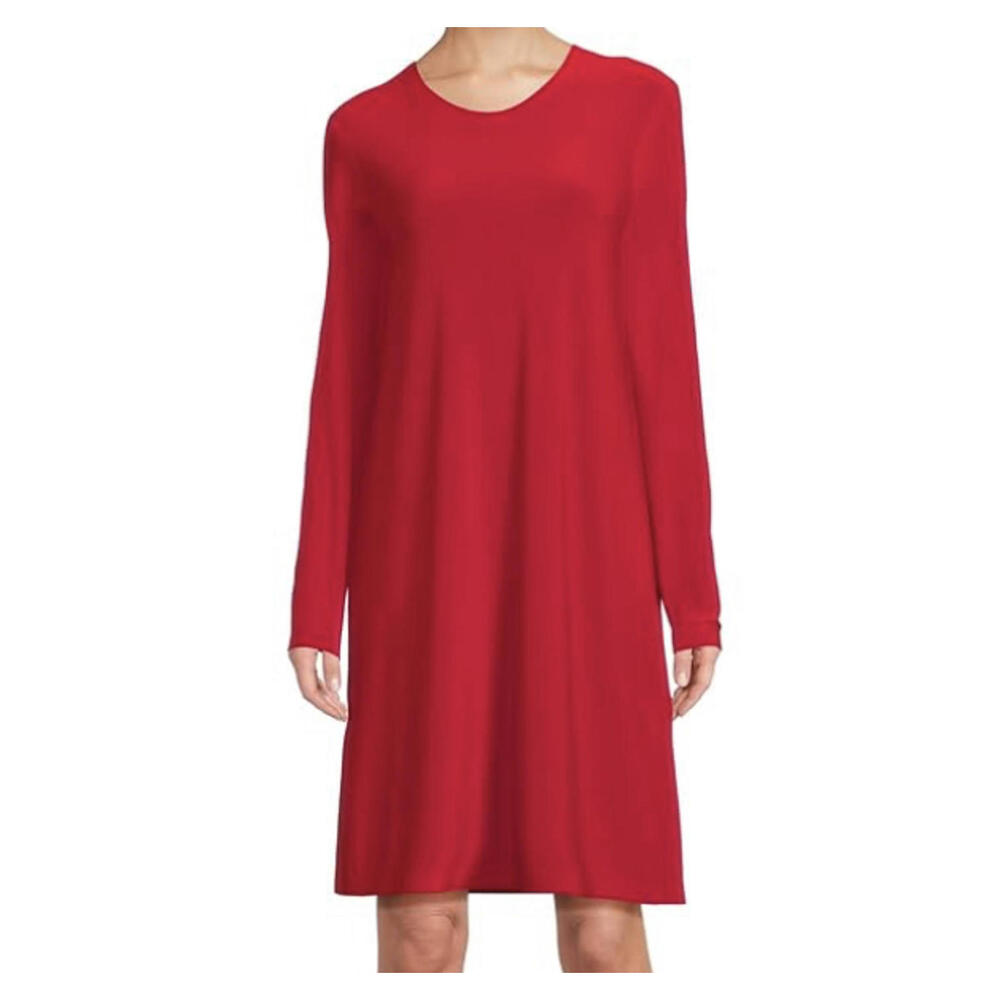 NORMA KAMALI red long sleeve jersey dress sz XL